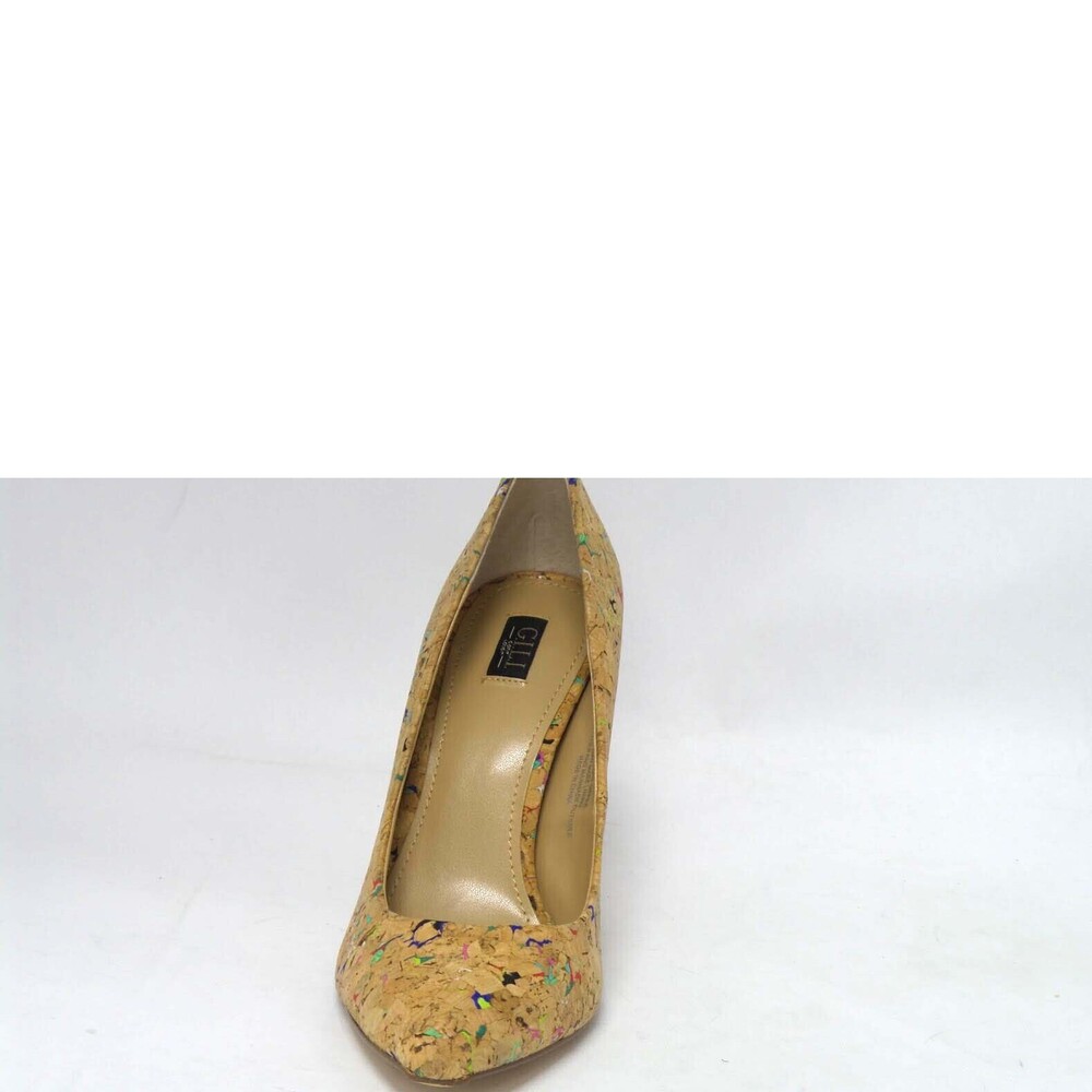G.I.L.I. Pointed Toe Pumps Jill Cork Multi - Medium - Picture 4 of 6